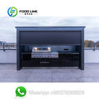 Customized Compact Outdoor Kitchen Chic Design Customizable for Small Balcony Grilling Apartment Friendly Easy Install Setup