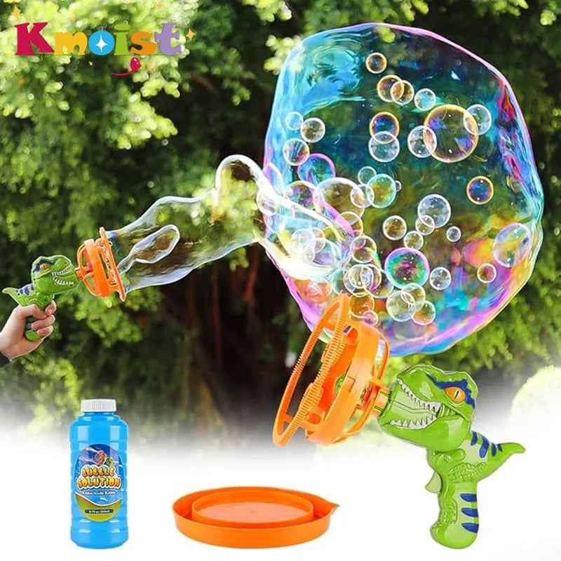 Electric Dinosaur Bubble Machine - Automatic Large Soap Bubble Blower for Kids Outdoor Fun | AlluCanFind