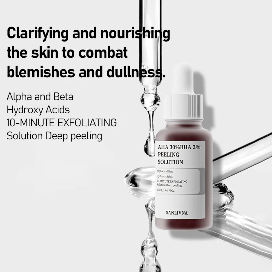 AHA 30% + BHA 2% Exfoliating Serum with 10% Niacinamide & Hexapeptide