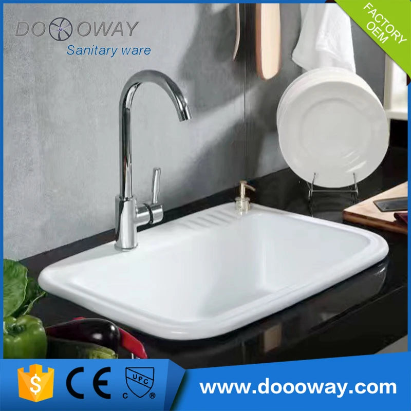 Latest New Design Above Counter Philippines Ceramic Rv Kitchen Sink For Caravan RV