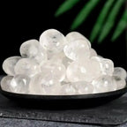 Natural Polishing White Rolling Crystal Stone  Gravel Rock Quartz Raw Gemstone Mineral Specimen Decoration Energy Stone