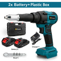 Gisam 720W Electric Brushless Rivet Gun Lithium Battery Cordless Riveting Nut Gun Automatic Rivet for Makita 18V Battery Pins