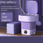 11L Blue light Portable Washing Machine Underwear with Dryer Bucket So