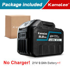 Kamolee 18V 6000mAh Li-ion Battery BL1860 Hand drill Battery Power tools Support Kamolee tools