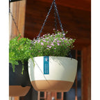 1pcs Nordic Hanging Basket Planter with Chains Thickened Resin Wall-Mounted Flower Pot for Balcony Home Decor