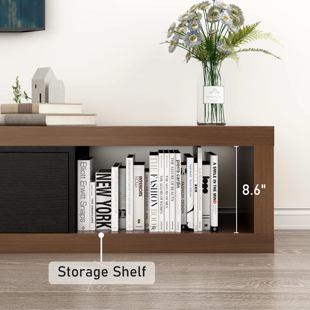 82-110'' Extendable Wood TV Stand