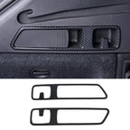 For Audi Q5 FY 2018 2019 2020 2021 Car Styling Interior Door Window Handle Panel Strips Cover Trim Carbon Fiber ABS