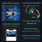 4 Channel Hidden Dash Cam with APP 4K HD Night Vision 24/7 Parking Mon