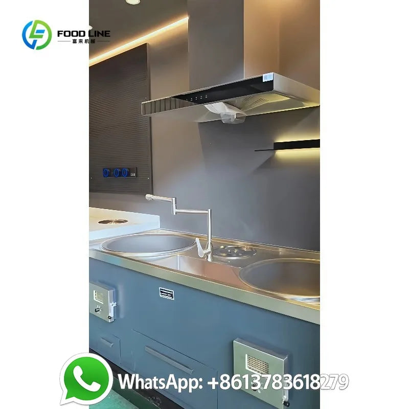 Customized All-Weather Outdoor Kitchen Unit Featuring Gas Grill, Fridge, and Natural Stone Top for Patio or Garden Use