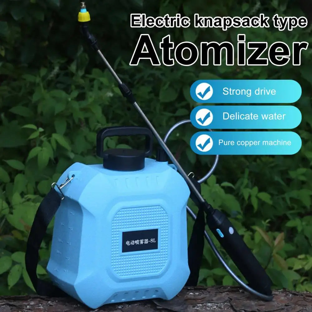 5L/8L Garden Electric Sprayer Backpack Sprayer with Shoulder Strap Telescopic Wand 2 Nozzles Battery Powered Sprayer for Yard