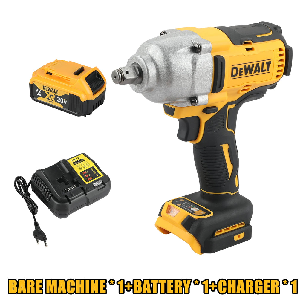 DEWALT Impact Wrench 1/2" Inch High Torque With Hog Ring Anvil 20V Brushless Cordless Wrench Dewalt Power Tools DCF900