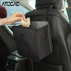 Car Hanging Trash Can Foldable Back Seat Waste Bin Leak Proof Storage Box Waterproof Oxford Vehicles Interior Garbage Organizer