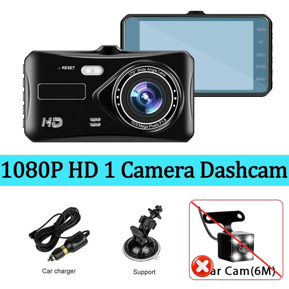 1080P Dual Dash Cam for Cars