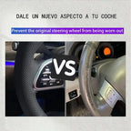 Car Steering Wheel Braid Cover Carbon Fiber Leather For Volkswagen VW Golf 7 Mk7 New Polo Jetta B8 Avant Car Interior