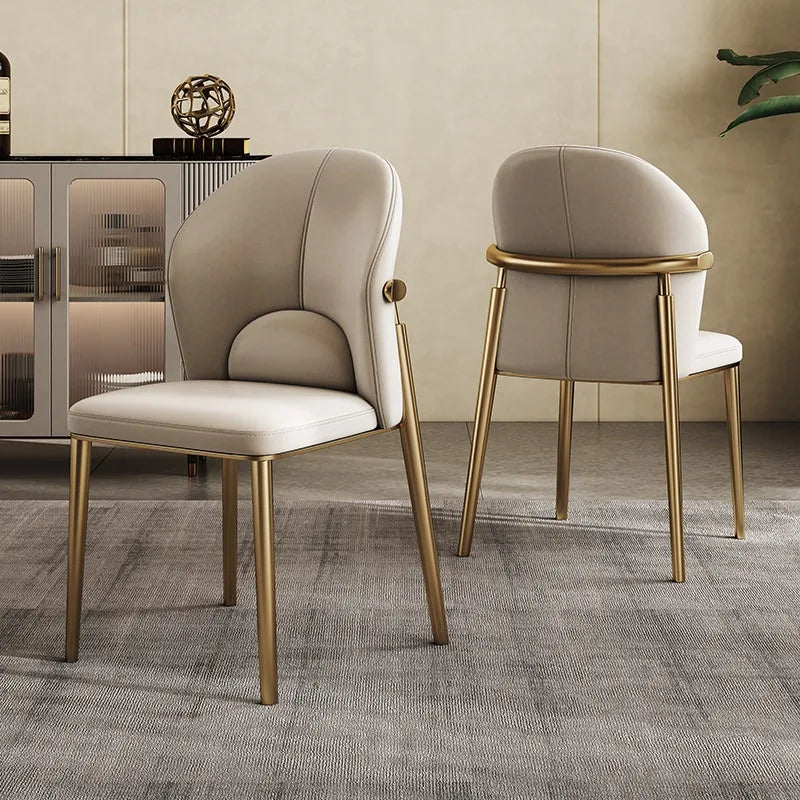 Kitchen Relaxing Dining Chairs Modern Design Comfortable Minimalist Lounge Dining Chair Luxury Elegant Dining Room Furniture
