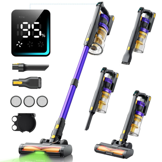 Laresar X11 Cordless Vacuum Cleaner Handheld 550W 55KPa Suction Power Smart Home Dust Cup 60 Mins Runtime 3 Pcs Filte Set