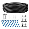 Solar Automatic Watering Kit for Garden Automatic Drip Watering System with 15m Water Hose Automatic Watering Timer for Holidays