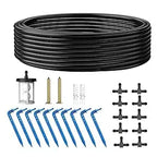 Solar Automatic Watering Kit for Garden Automatic Drip Watering System with 15m Water Hose Automatic Watering Timer for Holidays