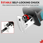 ONEVAN Brushless Cordless Electric Reciprocating Saw Electric Saw Variable Speed Metal Wood Cutter For Makita 18V Battery Pin