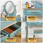 FG11American dresser retro Mediterranean style end of bed with mirror beauty table and chairs European style