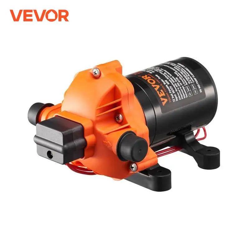 VEVOR 12V Diaphragm Pump 1.8/3/3.5/5 GPM 3/4/5-Chamber 40-100 PSI Adjustable 1/2'' MNPT Port for RV Yacht Food Truck Camper