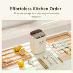 Multifunctional Kitchen Tool Holder Organize Utensils Space-Saving Durable Storage Box