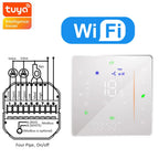 Zigbee & Wi-Fi & MODBUS TUYA Thermostat for Fan Coil Unit, 2P/4P, Cooling/Heating Function,RS485 95-240V, Smart HVAC Control