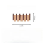 Walnut Wall Hanging Coat Racks Wall Entry Door Porch Hanging Coat Rack Perforated Solid Wood Creative Piano Keys Clothes Hook