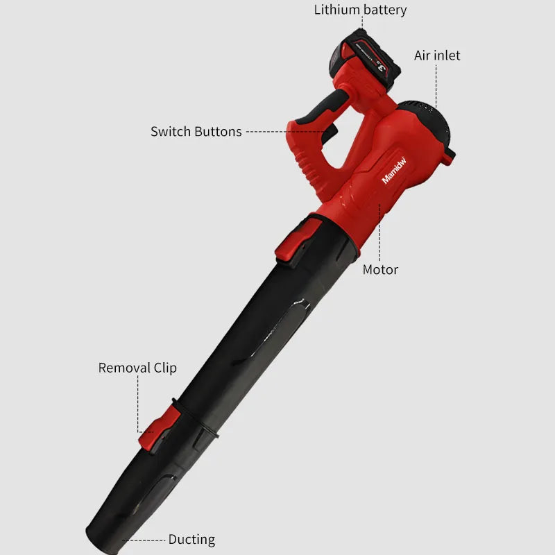 Mamidw 38000RPM Cordless Air Blower Brushless Handheld Leaf jet Turbo Blower Power Tool For Milwaukee 18V Battery