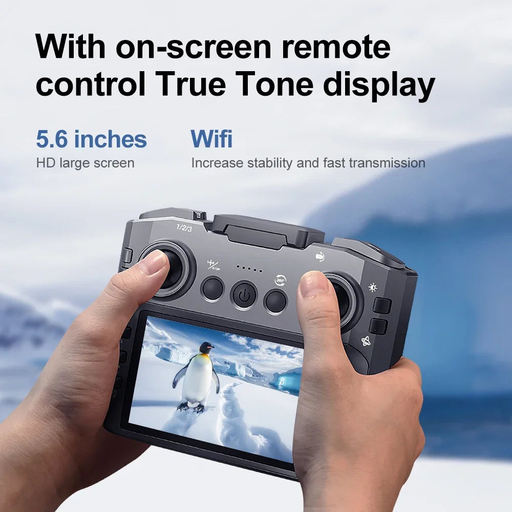 For Xiaomi V988 Drone 4K Professional HD Camera 360° Obstacle Avoidance Brushless GPS Quadcopter FPV RC Dron Toy with Big Screen