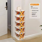 Multi Layer Simple Shoes Shelf 3/6/9tier New Folding Shoe Rack Color Cabinet Multi-Folding Space-Saving Diy Home Organizer Shelf