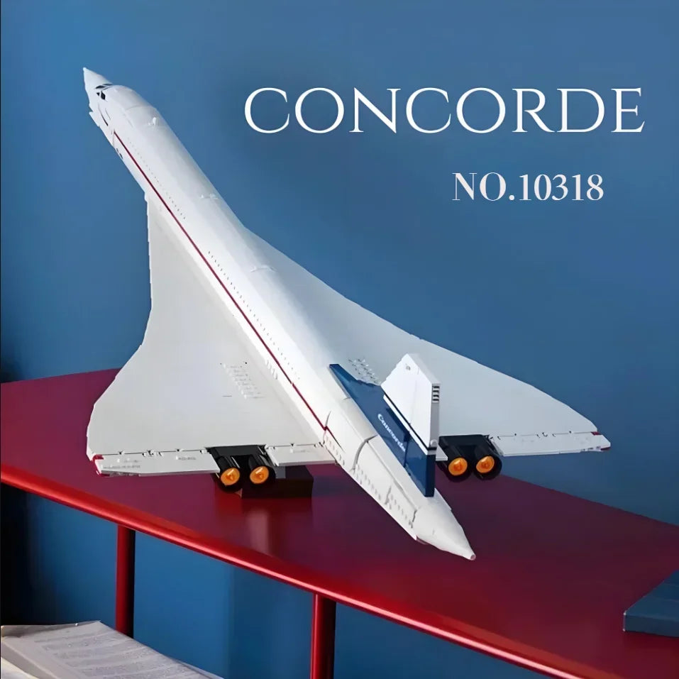 2025 New Airbus Concorde Building Kit Supersonic Airliner Space Shuttle 10318 Model Educational Toy For Children Fatherday Gifts