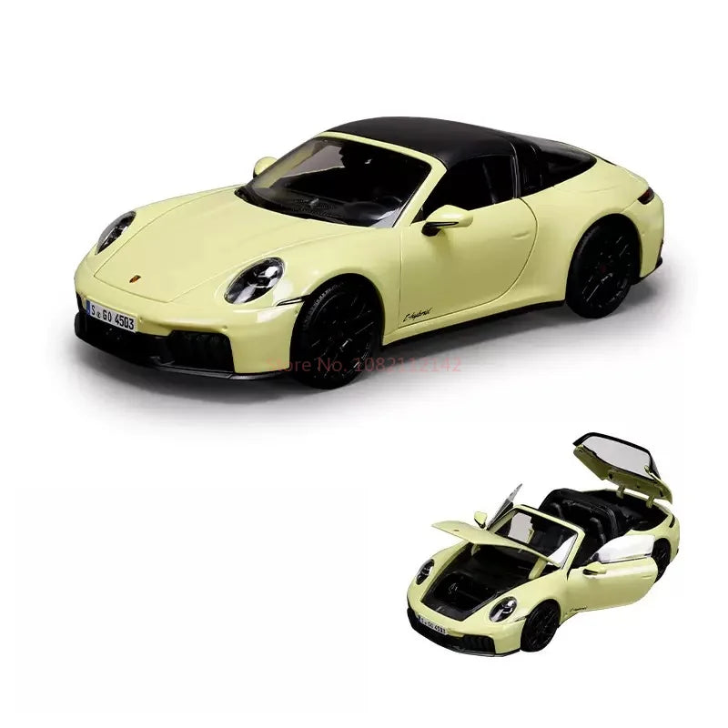 Original Maisto 1:18 Porsche 911 Targa 4 GTS 992.2 Alloy Sports Car Model Diecast Metal Track Racing Vehicles Car Model Toy Gift