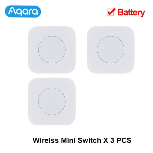 Aqara Sensor Smart Wireless Mini Switch Key Zigbee Connection Remote One Key Control Button Home Security Mijia Mihome Homekit