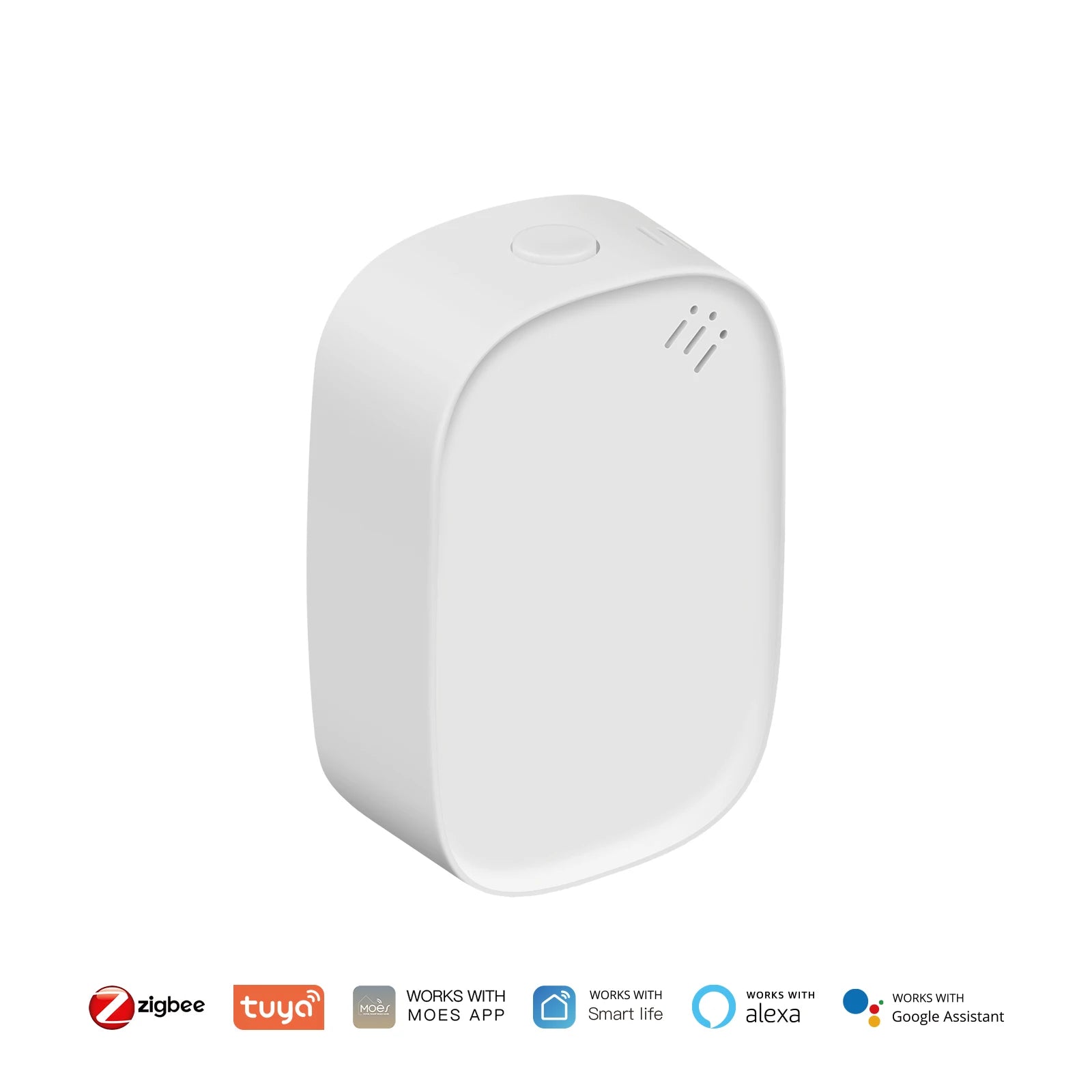 MOES Tuya Zigbee Smart Temperature Humidity Sensor Indoor Hygrometer APP Monitoring Works With Alexa Google Home Battery Powered
