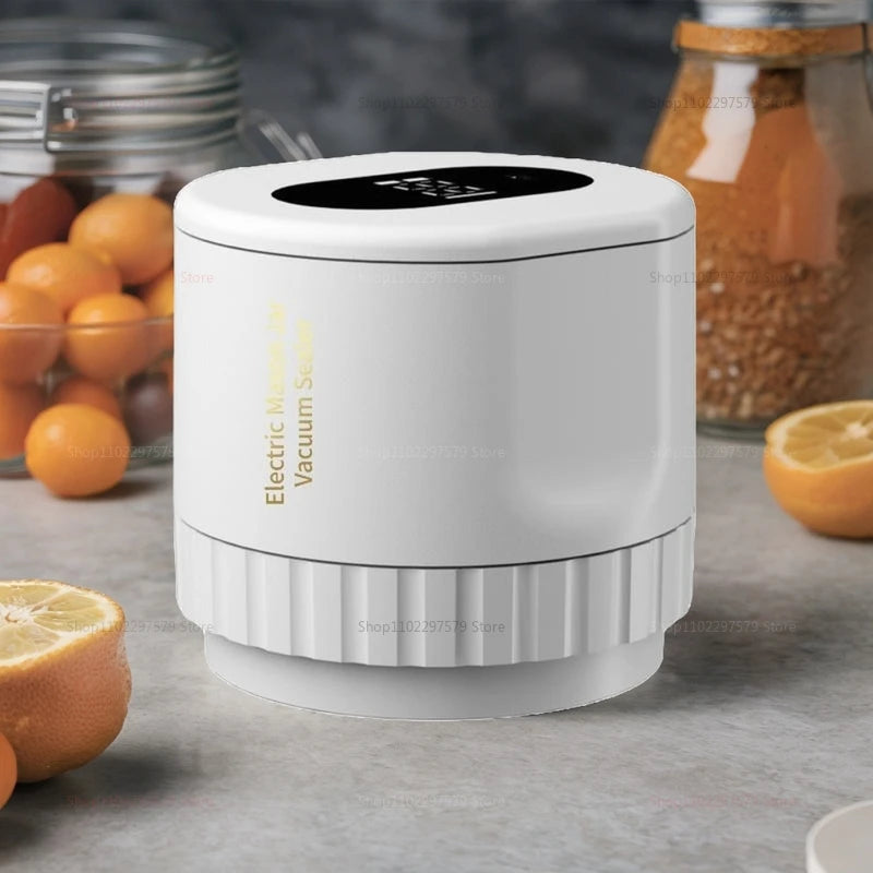 Electric Mason Jar Vacuum Sealing Kit Cordless Automatic Tank Sealant For Wide And Conventional Mouth Mason Jar Fermentation