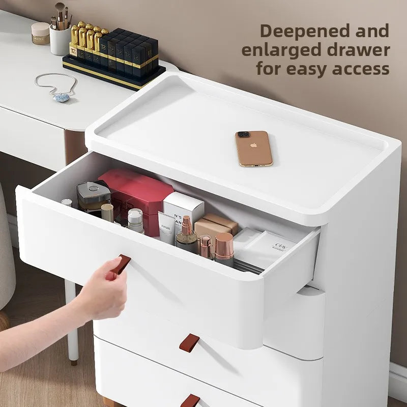 Narrow Space Storage Cabinet Drawer Style Kitchen Bathroom Multi-layer Organizer Shelf Insert for Tight Spaces Plastic Material