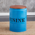 Paint Bucket Stool, Iron Art, Creative Storage Seat, Commercial Retro Low Stool, Bars, Shopping Malls Oil