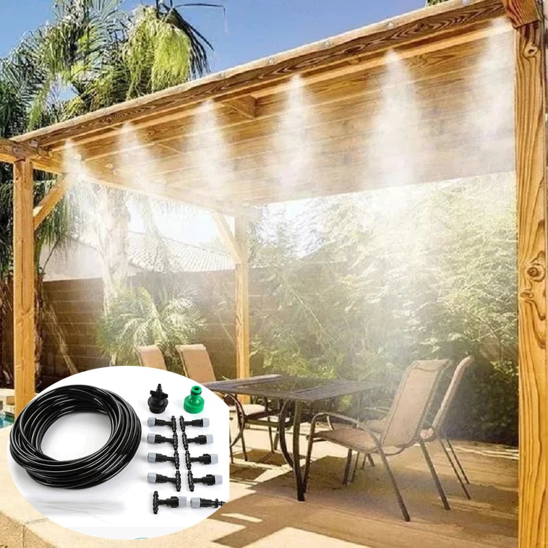 Outdoor Misting Cooling System Mist Sprinkler Nozzle Plant Irrigation Water Mister Nozzles Set Garden Supplies Irrigation Tool