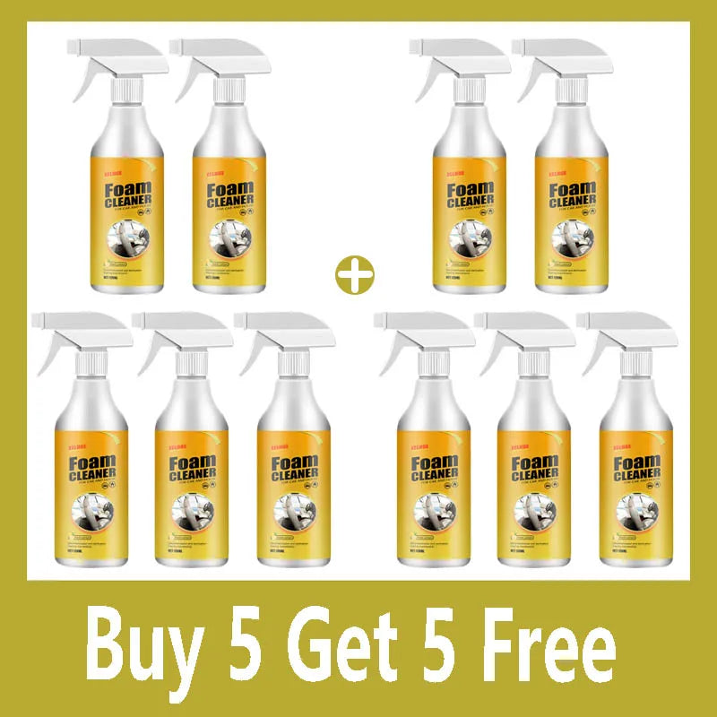 Car Interior Cleaner Agent Ceiling Cleaner Leather Flannel Woven Fabric Water Free Multipurpose Auto Dash Cleaning Tool 120ML