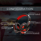 3 5MM Wired Gaming Headphones Bass Stereo Gamer Headset With Microphone For PC PS4 Xbox One Switch Phone Laptop