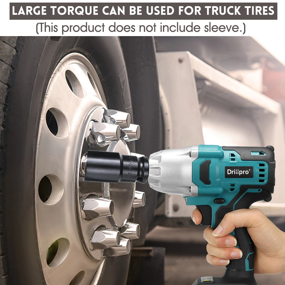 2000N.M High Torque Brushless Electric Impact Wrench Cordless 1/2" Wrench Drill Car Repair Power Tool For Makita 18V Battery