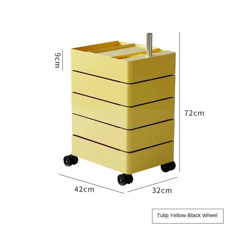 360 Rotating Storage Cabinet Movable Bedside Cabinet Ins Minimalist Nordic Internet Celebrity Cosmetics Multilayer File