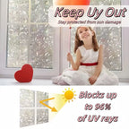Window Privacy Rainbow Film Static Adhesive Adsorption Plastic 3D Decal Glass Door Insulation Uv Protection