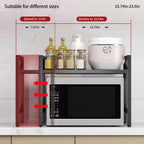 Expandable Microwave Shelf Organizer (42-64cm)