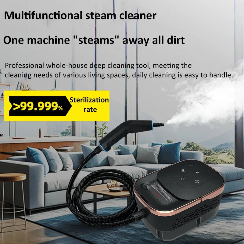 1500W High Pressure Steam Cleaner Portable Handheld Steam Cleaner High Temperature Steam Cleaning Machine Kitchen Car 220V 110V