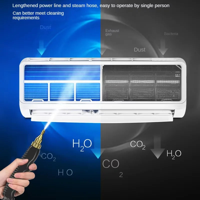 2025 NEW Steam Cleaner High Temperature Disinfection Air Conditioning Kitchen Range Hood Household/Car Steam Cleaner 220V
