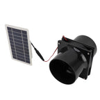 10W 12V Solar Powered Exhaust Fan for Round Pipe ABS Solar Panel Venti