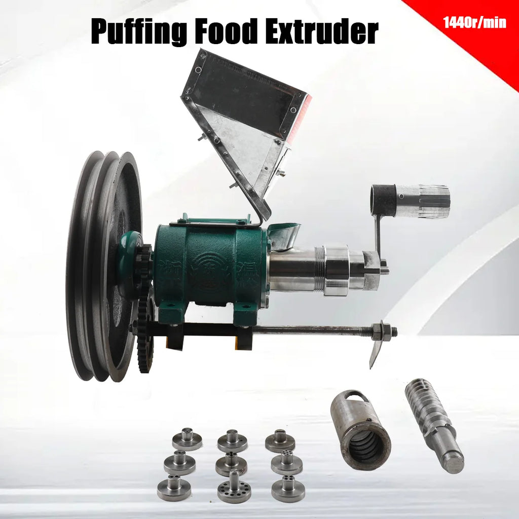 25Kg/h Snack Extruder Corn Rice Food Extrude Puffing Machine Twisted Hollow Stick Solid Crispy Popper Bulking Machine