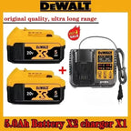 Original DEWALT battery，20V,，6AH， rechargeable lithium-ion battery， DCB115， DCB118,，Dewalt tool battery, dewalt ，DCB1104 charger